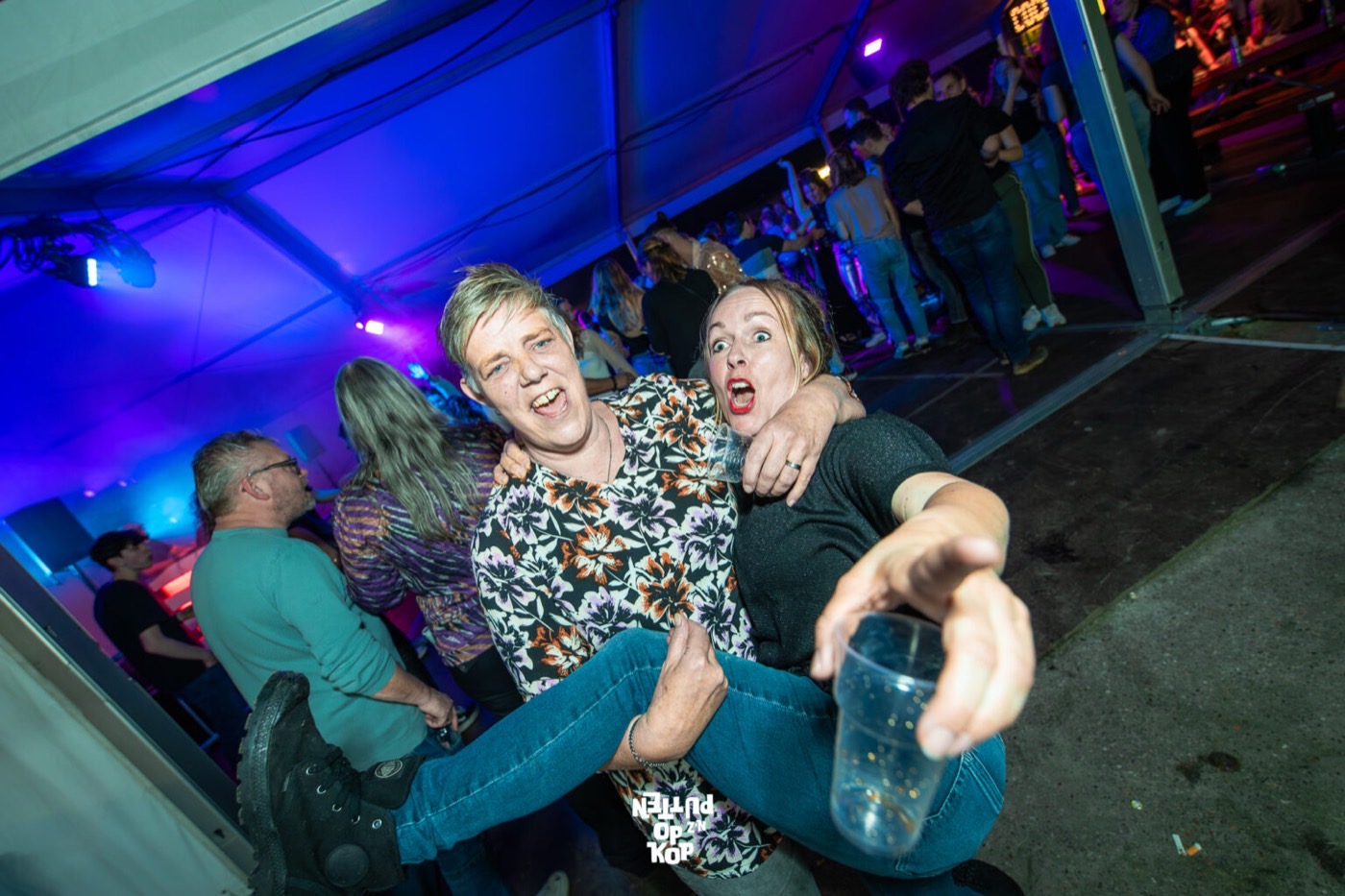 Publiek tijdens Putten op z'n Kop